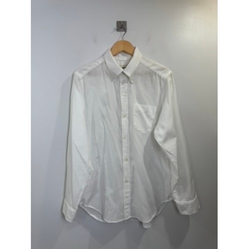 Buck Mason Men White Long Sleeve Button Down Shirt Medium